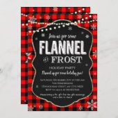 Vloeibare kerstuitnodiging kaart (Voorkant / Achterkant)