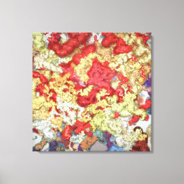 Vloeibare kinetische hedendaagse kunst canvas afdruk