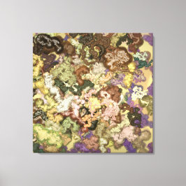 Vloeibare kinetische schilderkunst canvas afdruk