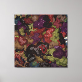 Vloeibare kinetische schilderkunst canvas afdruk