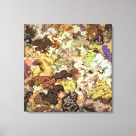 Vloeibare kinetische schilderkunst canvas afdruk