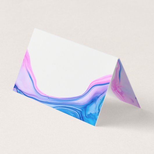 Vloeibare kleur geode inkt visitekaartje (Achterkant)