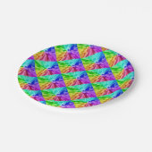 Vloeibare kleur papieren bordje (Gekanteld)