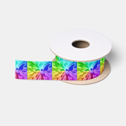 Vloeibare kleur satijnen lint (Spoel)