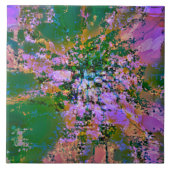 Vloeibare Kleuren Keramische Tegel Tegeltje (Voorkant)