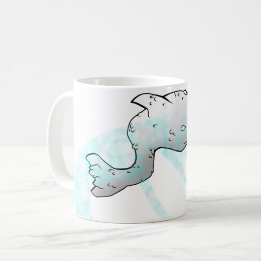 Vloeibare kleuren koffiemok (Voorkant links)