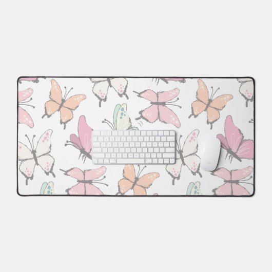 Vloeibare kleuren voor Butterfly Pattern Bureaumat (Keyboard & Muis)