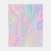 Vloeibare kleurrijke Abstracte regenboog Fleece Deken (Voorkant)