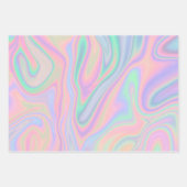 Vloeibare kleurrijke Abstracte regenboog  Inpakpapier Vel (Voorkant 2)