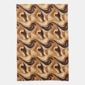 Vloeibare koffie betegeld patroon theedoek (Verticaal)