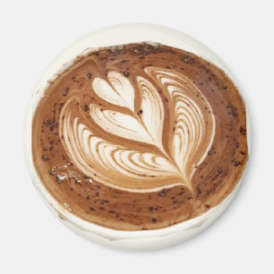 Vloeibare koffiekunst magneet