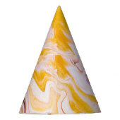 Vloeibare kunst: iriserende abstracte textuur. feesthoedjes (Voorkant)