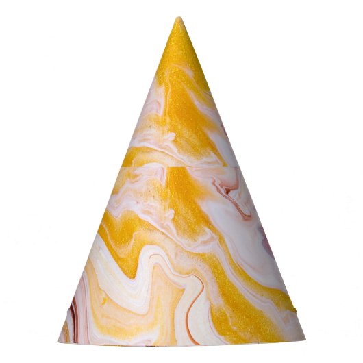 Vloeibare kunst: iriserende abstracte textuur. feesthoedjes (Voorkant)