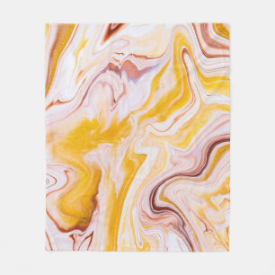 Vloeibare kunst: iriserende abstracte textuur. fleece deken