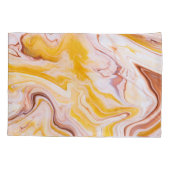 Vloeibare kunst: iriserende abstracte textuur. kussensloop (Achterkant)