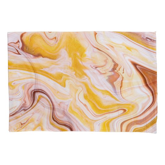 Vloeibare kunst: iriserende abstracte textuur. kussensloop (Voorkant)