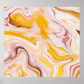 Vloeibare kunst: iriserende abstracte textuur. poster (Voorkant)