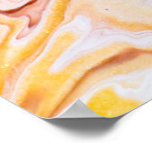 Vloeibare kunst: iriserende abstracte textuur. poster (Hoek)