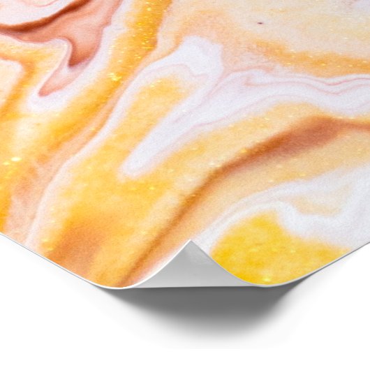 Vloeibare kunst: iriserende abstracte textuur. poster (Hoek)