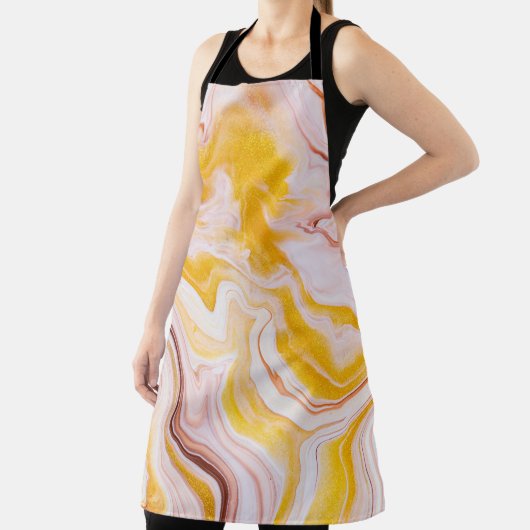 Vloeibare kunst: iriserende abstracte textuur. schort (Insitu)