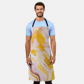 Vloeibare kunst: iriserende abstracte textuur. schort (Gedragen)