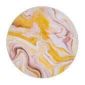 Vloeibare kunst: iriserende abstracte textuur. snijplank (Voorkant)