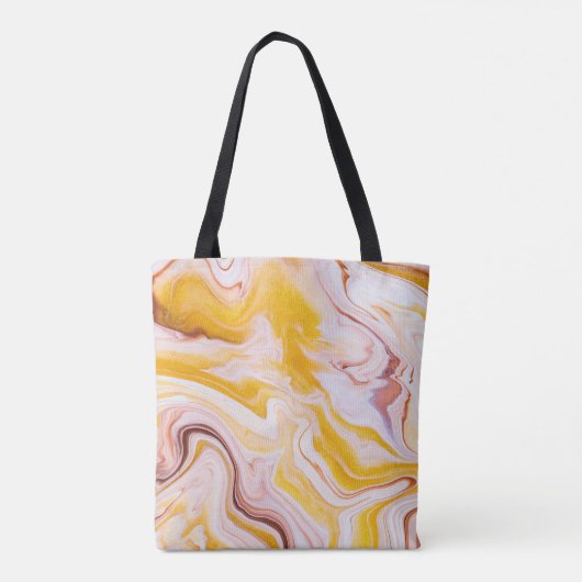 Vloeibare kunst: iriserende abstracte textuur. tote bag (Achterkant)