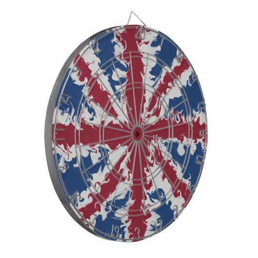 Vloeibare kunst met Uniefacter Dartbord (Voorkant Links)