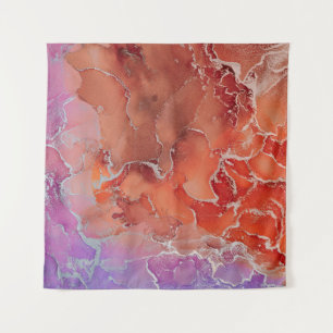 Vloeibare Kunst. Moderne abstracte kleurrijke acht Wandkleed