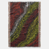 Vloeibare Kunst Natuur geïnspireerd Deken (Voorkant Verticaal)