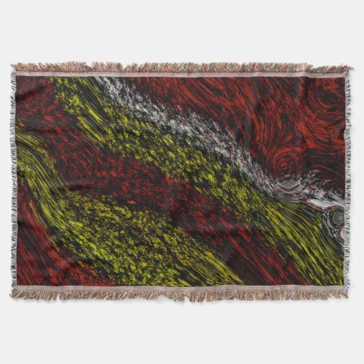 Vloeibare Kunst Natuur geïnspireerd Deken (Voorkant)