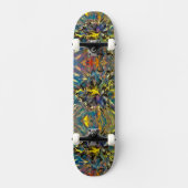 Vloeibare kunst / schilderen persoonlijk skateboard (Voorkant)