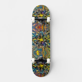 Vloeibare kunst / schilderen persoonlijk skateboard