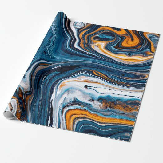 Vloeibare kunsttextuur. Achtergrond met abstracte Cadeaupapier (Uitgerold)