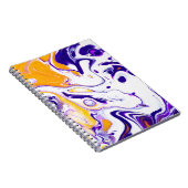 Vloeibare kunsttextuur: wervelende verf. notitieboek (Rechterzijde)