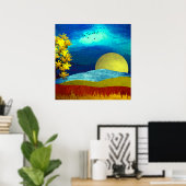 Vloeibare lucht landschap poster (Thuiskantoor)