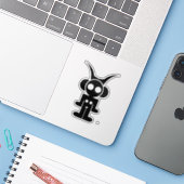 VLOEIBARE LUCHT STICKER (Laptop met iPhone)