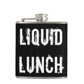 Vloeibare Lunch Grappige Vinyl Verpakte Flask Heupfles (Voorkant)