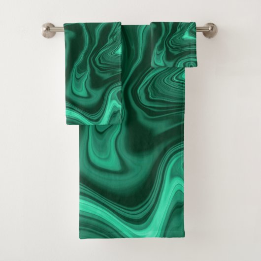 Vloeibare Malachietdroom #2 #gem #decor #art Bad Handdoek (Insitu)