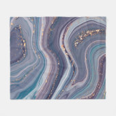 Vloeibare marmer en glitter fleece deken (Voorkant (Horizontaal))