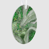 Vloeibare marmer - Gemstenen Jade Ornament (voorkant)