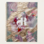 Vloeibare marmer Mix Abstract Modern Trendy Planner (Voorkant)