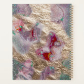 Vloeibare marmer Mix Abstract Modern Trendy Planner (Achterkant)