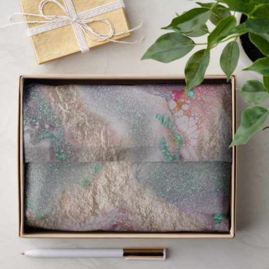 Vloeibare marmer Mix Abstract Moderne ontkoppeling Tissuepapier (Geschenk)