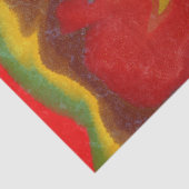 Vloeibare marmer Wavy Vibrant Red Yellow Green Swi Tissuepapier (Detail)