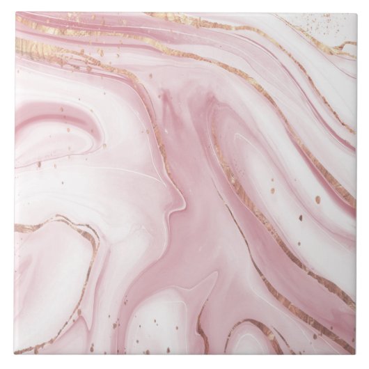 Vloeibare marmeren achtergrond met gouden glans te tegeltje (Voorkant)