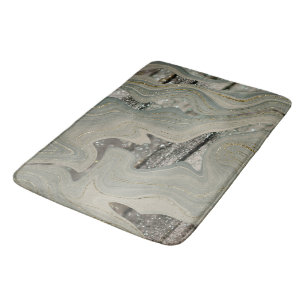 Vloeibare Marmeren Golf Glitter Glam 1 Badmat