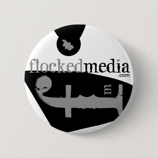 Vloeibare media grijze zijlogo's Button (Voorkant)
