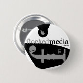 Vloeibare media grijze zijlogo's Button (Voorkant /achterkant)