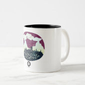 Vloeibare media tweekleurige koffiemok (Voorkant rechts)